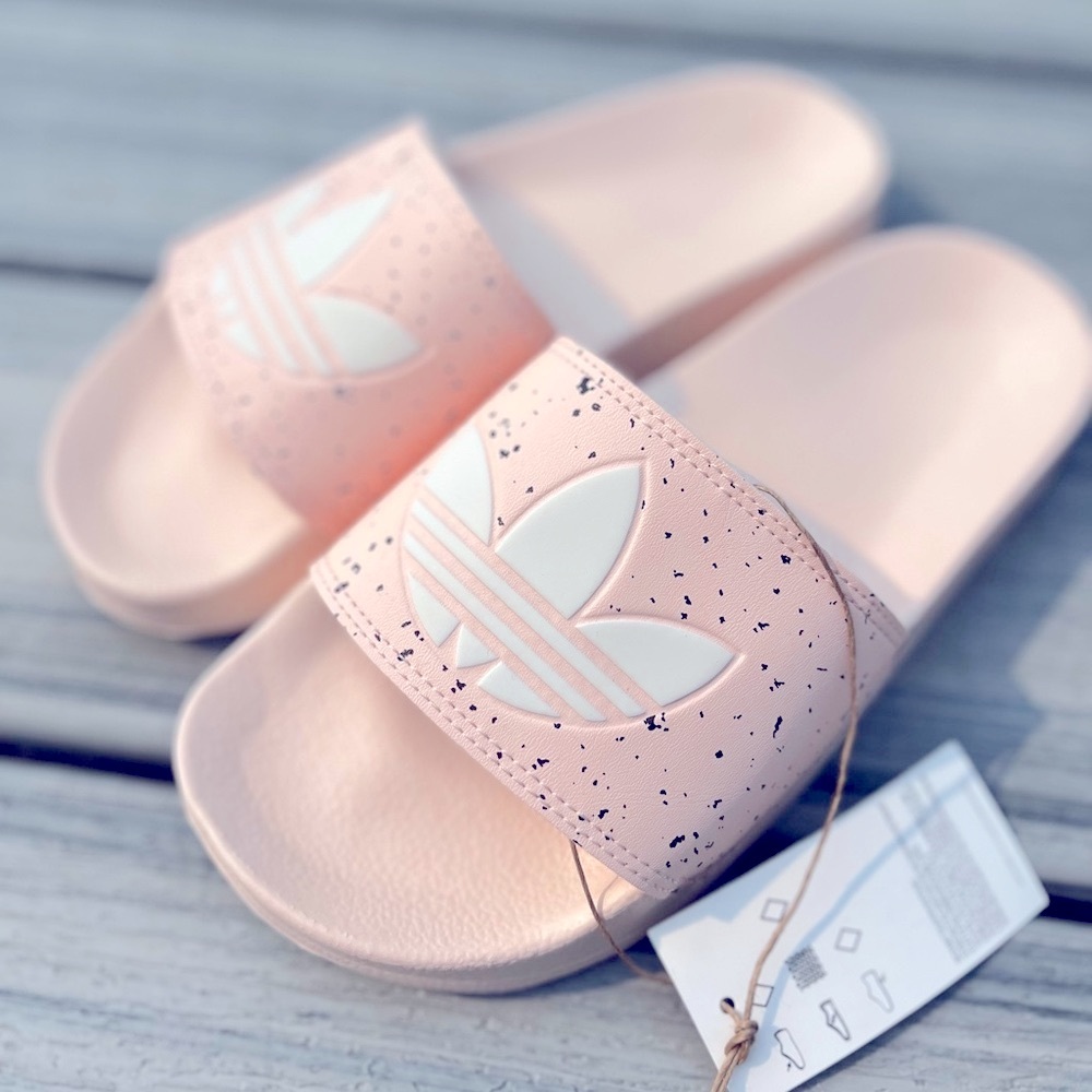Adidas Light Pink Slide Sandals